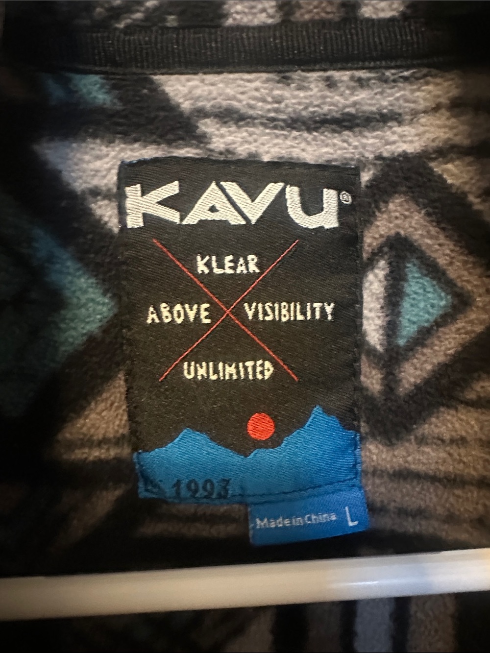 Kavu Teannaway Fleece Pullover - Mens Large - Picture 2 of 3